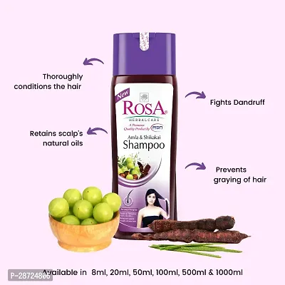 Rosa Amla  Shikakai Shampoo 1000 Ml with Reetha and Natural Ingredients-thumb5