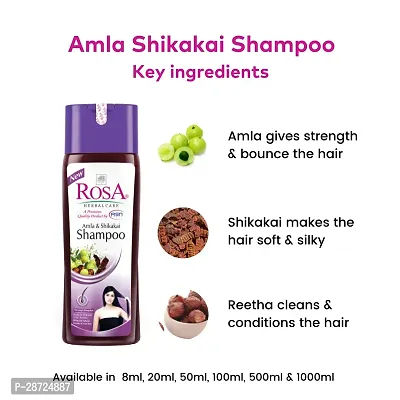 Rosa Amla  Shikakai Shampoo 500 Ml with Reetha and Natural Ingredients-thumb4