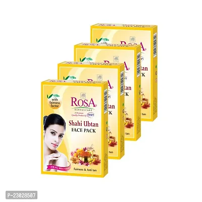 Rosa Shahi Ubtan Face pack with Besan and Rose petal Powder (Pack Of 4)-thumb0