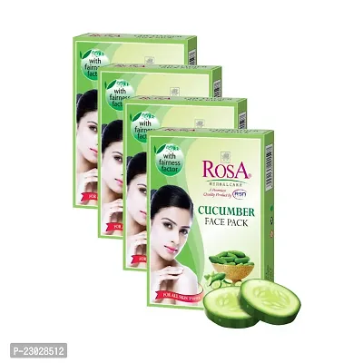 Rosa Cucumber face pack Infused with Cucumber extracts (Pack Of 4)-thumb0