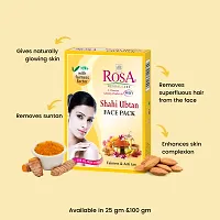 Rosa Shahi Ubtan Face pack with Besan and Rose petal Powder (Pack Of 4)-thumb2