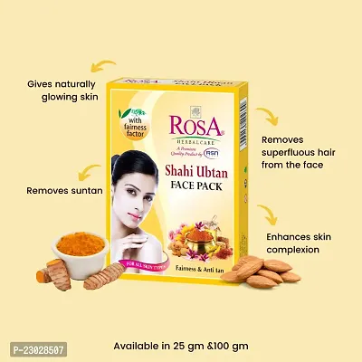 Rosa Shahi Ubtan Face pack with Besan and Rose petal Powder (Pack Of 4)-thumb3