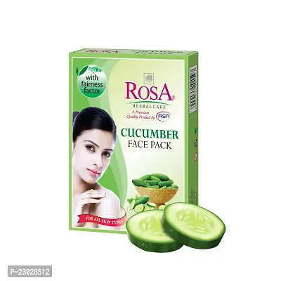 Rosa Cucumber face pack Infused with Cucumber extracts (Pack Of 4)-thumb2