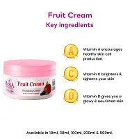 Rosa Fruit Cream with Fruit Extracts and Vitamin E | For All skin types | Pack of 2 | Each 200 Ml | For men and Women-thumb3