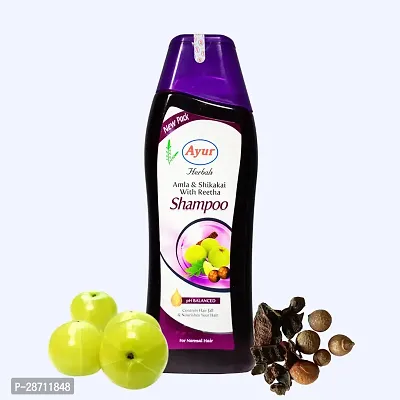 Ayur Herbals Amla  Shikakai Shampoo with Reetha and Natural ingredients | For Men and Women | 500 ML-thumb2