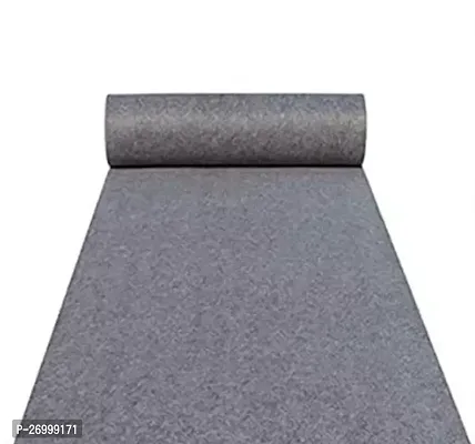 Styllish Grey Nylon Solid Carpets