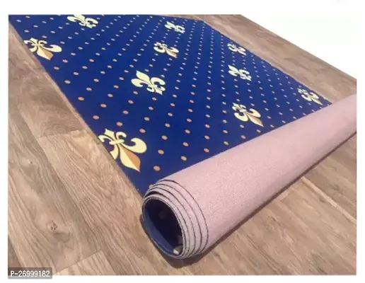 Styllish Blue Nylon Printed Carpets