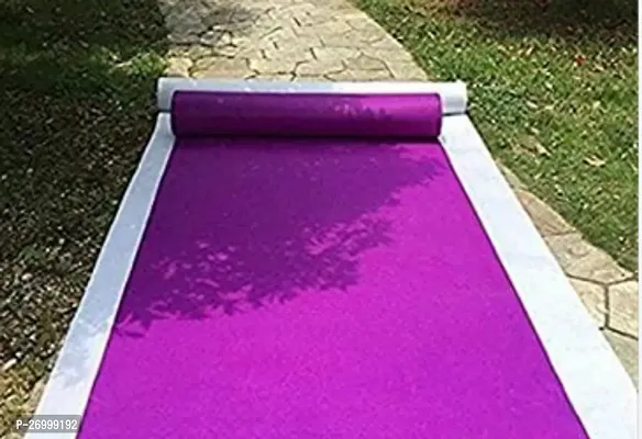 Styllish Purple Nylon Solid Carpets-thumb0