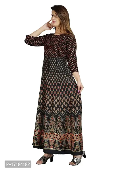 RAHINI Women Printed and Embroidered Brown Kurti x-Large-thumb2