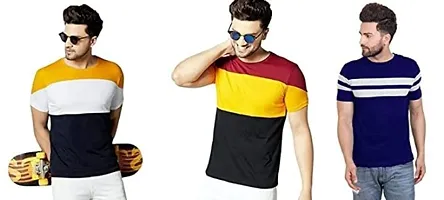 Reliable Blend Round Neck Tees For Men