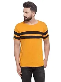 Reliable Multicoloured Cotton Blend Printed Round Neck Tees For Men-thumb1