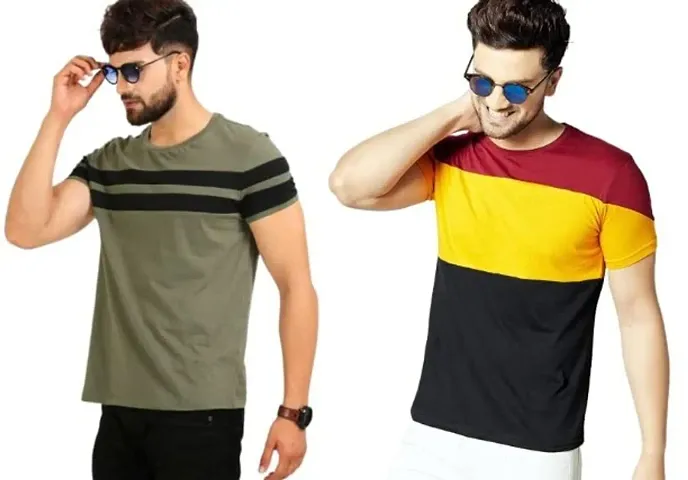 New Launched Polyester Blend Tees For Men 