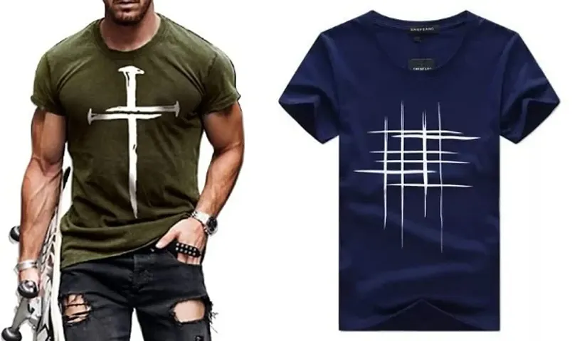 Must Have Polyester Blend Tees For Men 