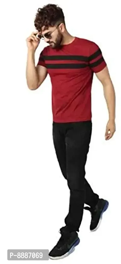 Fancy Polyester Blend T-shirts for Men-thumb3