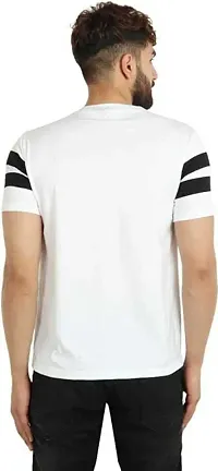 White Printed T-Shirt for Men-thumb1