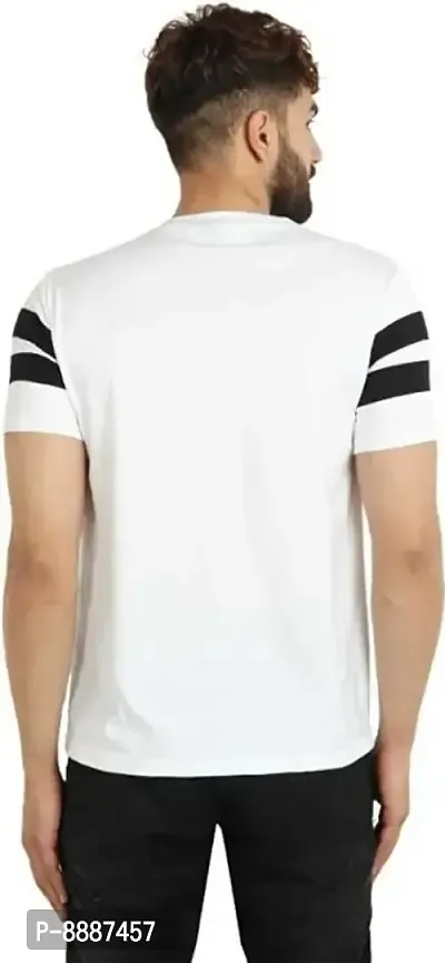 White Printed T-Shirt for Men-thumb2
