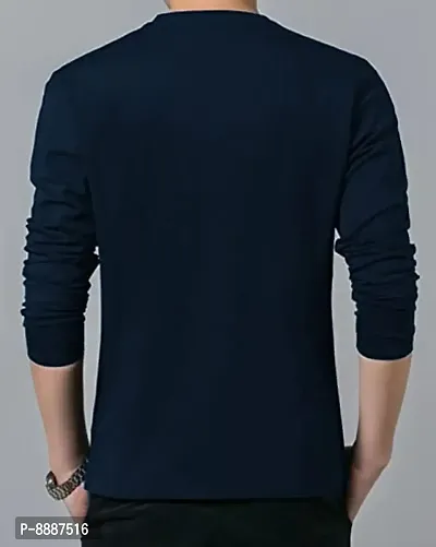 Classic Cotton Solid Tshirt for Men-thumb2