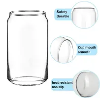 Durable Glass Mug With Straw 510ML Pack Of 2-thumb2