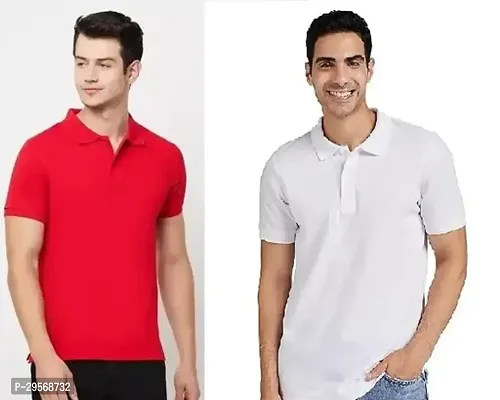 Trendy Cotton Blend T-Shirt  For Men Pack of 2