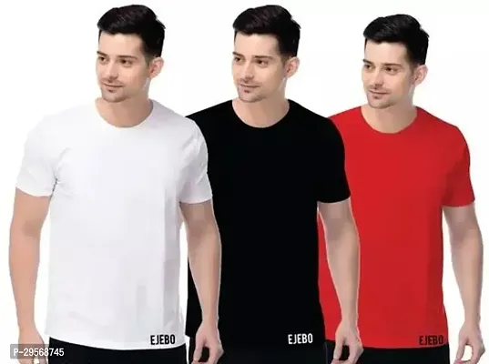 Trendy Polyester Blend T-Shirt  For Men Pack of 3