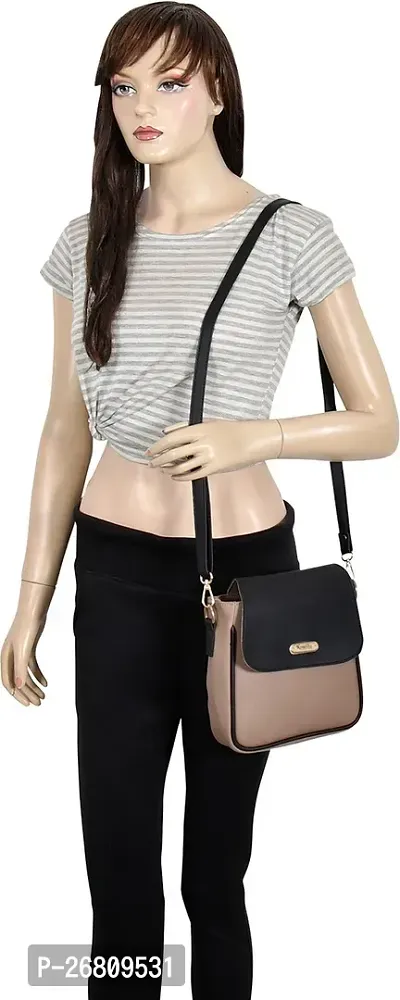 Women Beige Stylish  Premium Sling Bag-thumb5
