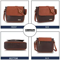 Women Brown Stylish  Premium Sling Bag-thumb3