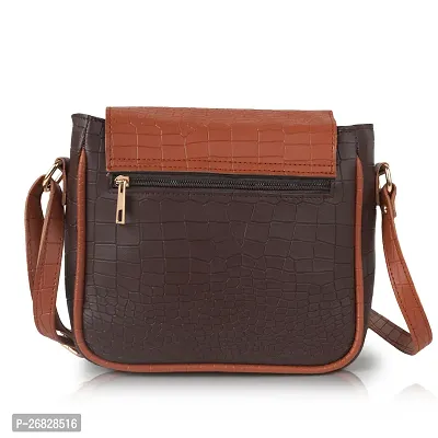 Women Brown Stylish  Premium Sling Bag-thumb2