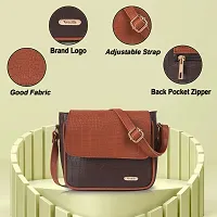 Women Brown Stylish  Premium Sling Bag-thumb2