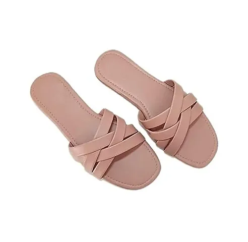 Cristal Synthetic Leather Solid Sandals For Women