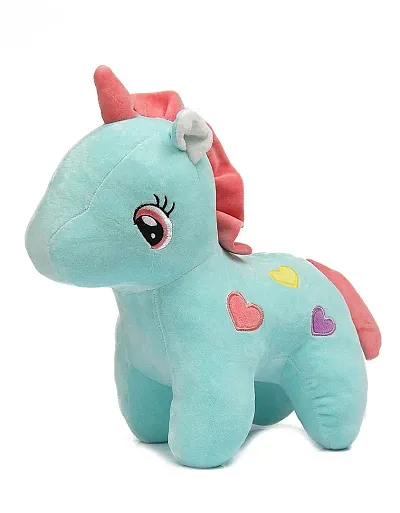 Premium Horse EF 25 CM Blue Soft Toy Pack Of 1