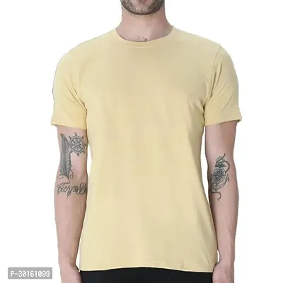 Round Neck Solid T Shirt Regular Fit-thumb0