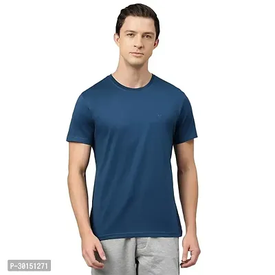 Mens Regular Fit Half Sleeve Plain Solid Casual Wear Round Neck T Shirt