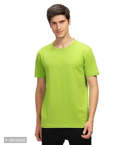 Round Neck Solid T Shirt Regular Fit-thumb0