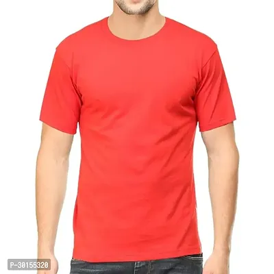 Round Neck Solid T Shirt Regular Fit-thumb0