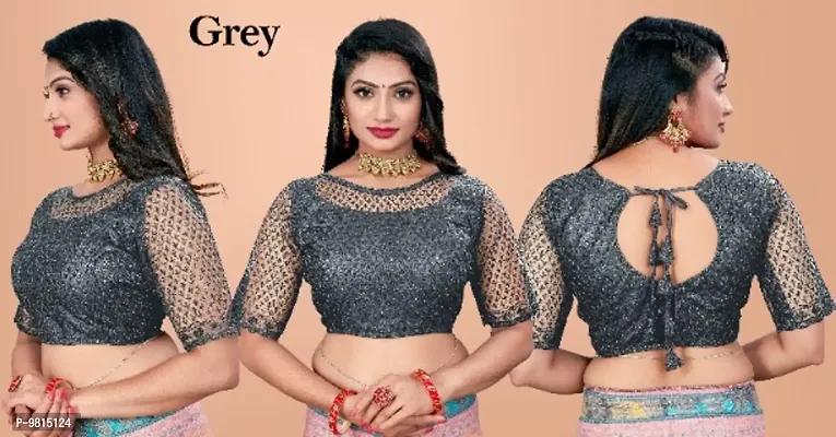 Classic Net Embroidered Blouses for Women