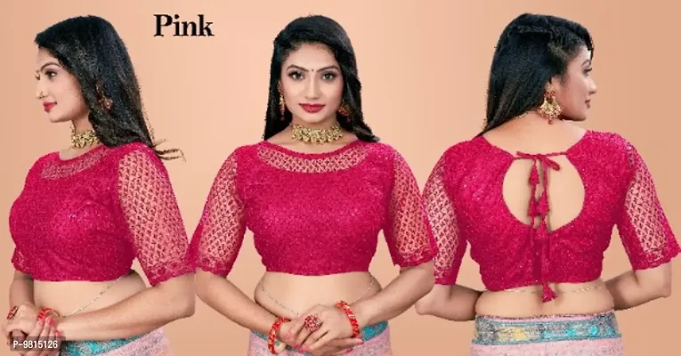 Classic Net Embroidered Blouses for Women-thumb0