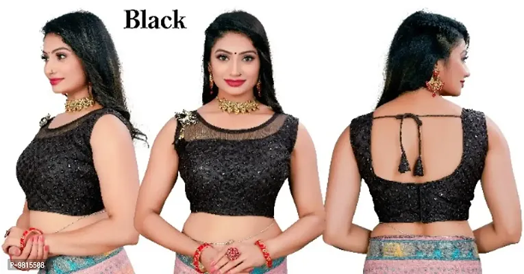 Classic Net Embroidered Blouses for Women-thumb0