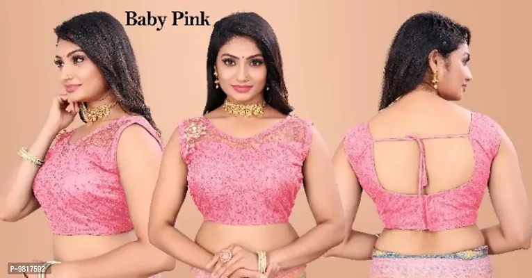 Classic Net Embroidered Blouses for Women