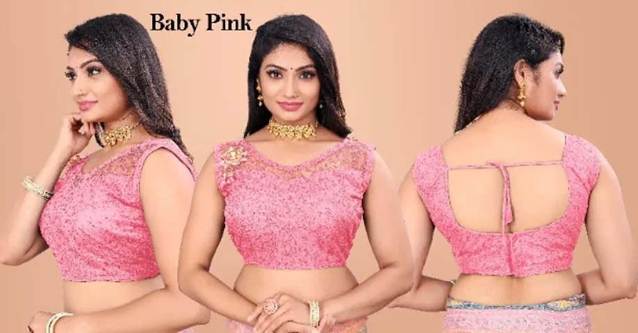 Classic Net Embroidered Blouses for Women