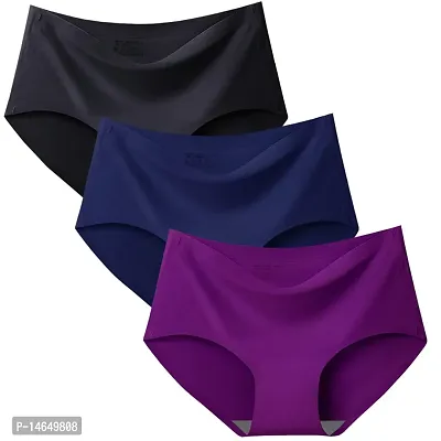 Trendy Women Cotton Solid Hipster Briefs Pack Of 3-thumb0