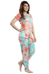 Vania's Grace Imported Lycra Two PieceNight Suit for Women (CO-RD Set)-thumb3