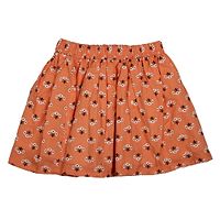 Orange Base Floral Printed Skirt-thumb1