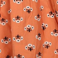 Orange Base Floral Printed Skirt-thumb2