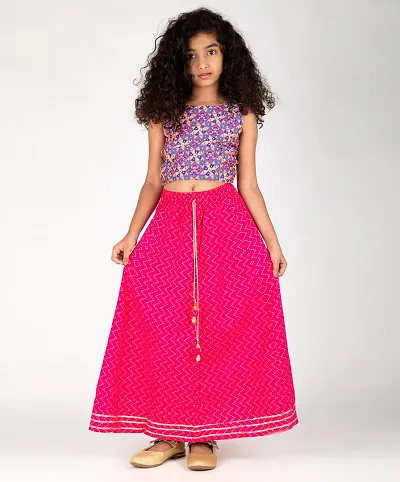 Girls Fashionable Printed Skirt