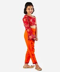 Girl's One Shoulder crop top and Trouser set - Maroon-thumb1