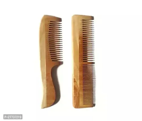 Beautiful Comb Pack Made Of Neem Wood Pack Of 2