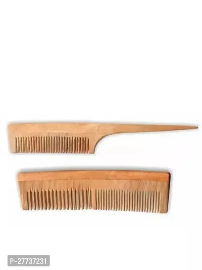 Beautiful Comb Pack Made Of Neem Wood Pack Of 2