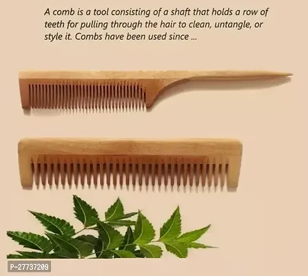 Beautiful Comb Pack Made Of Neem Wood Pack Of 2