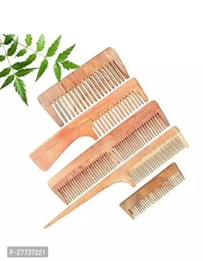 Beautiful Comb Pack Made Of Neem Wood Pack Of 5