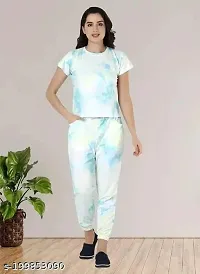 STYLE SAVOR Night Suit Set for Women Cotton blend top with pant-thumb3